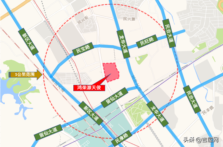 「鸿荣源天俊」深圳北站核心区，豪宅配置的小面积公寓