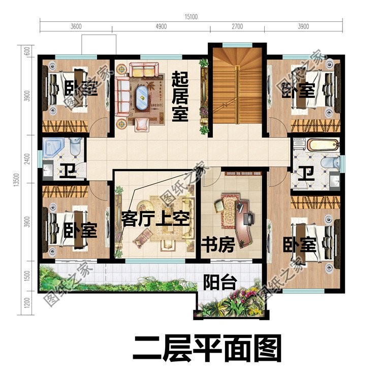 欧式复式别墅设计，室内十分宽敞通透，提升居住体验感