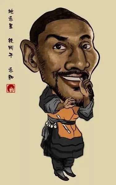 nba球星圖片頭像(nba球星水滸漫畫版,姚明奧尼爾最好認,能認識二十位