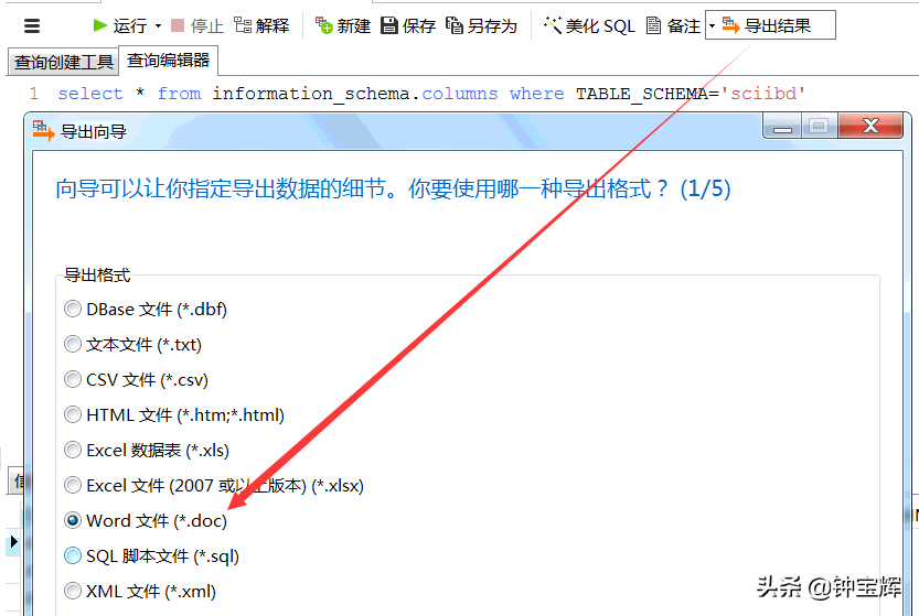 SQL奇技淫巧（02）：批量添加字段注释、导出数据库字典