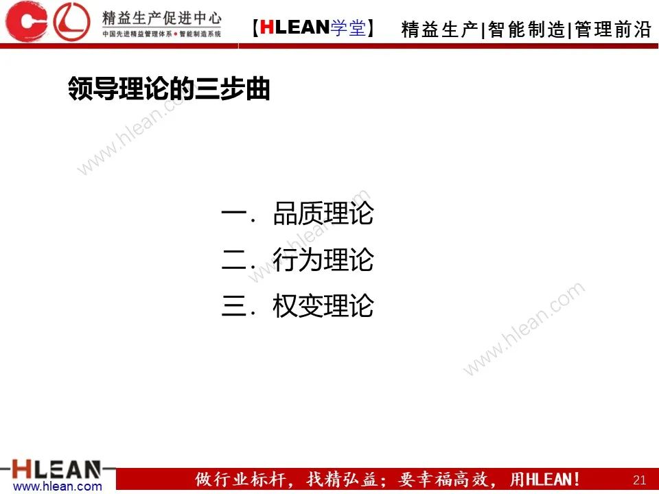 「精益学堂」一线主管管理技能提升（上篇）