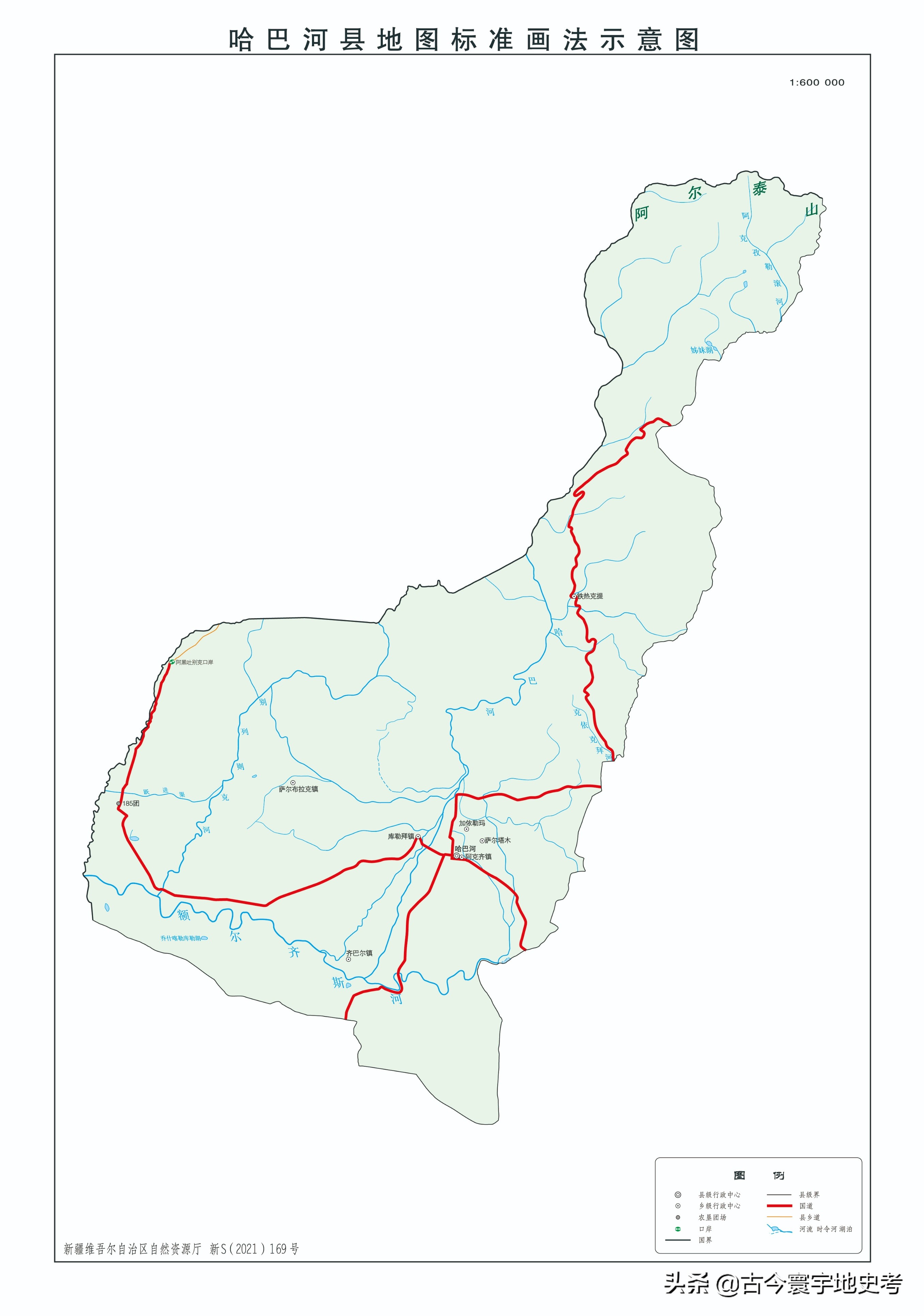 新疆维吾尔自治区各地市州、县地图