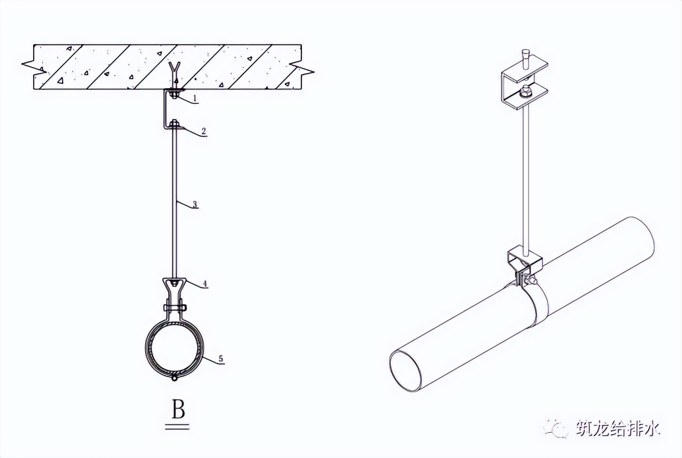 管道弹簧支架安装方法图片