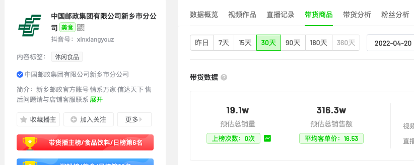 我们为什么不看好中国邮政做直播带货？