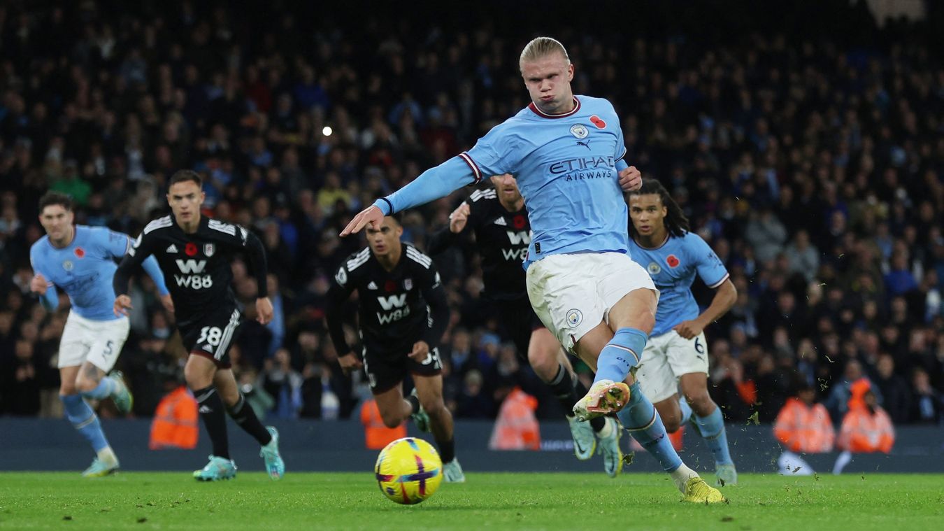 曼城又拿到榜首体验卡,哈兰德替补点球绝杀)