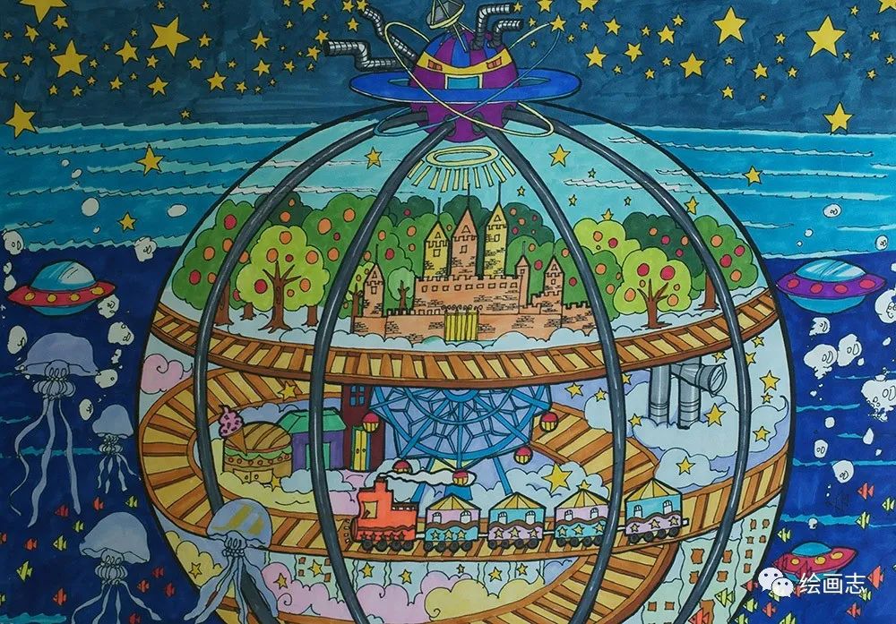 少儿科幻画(少儿科技幻想画)-骁龙网