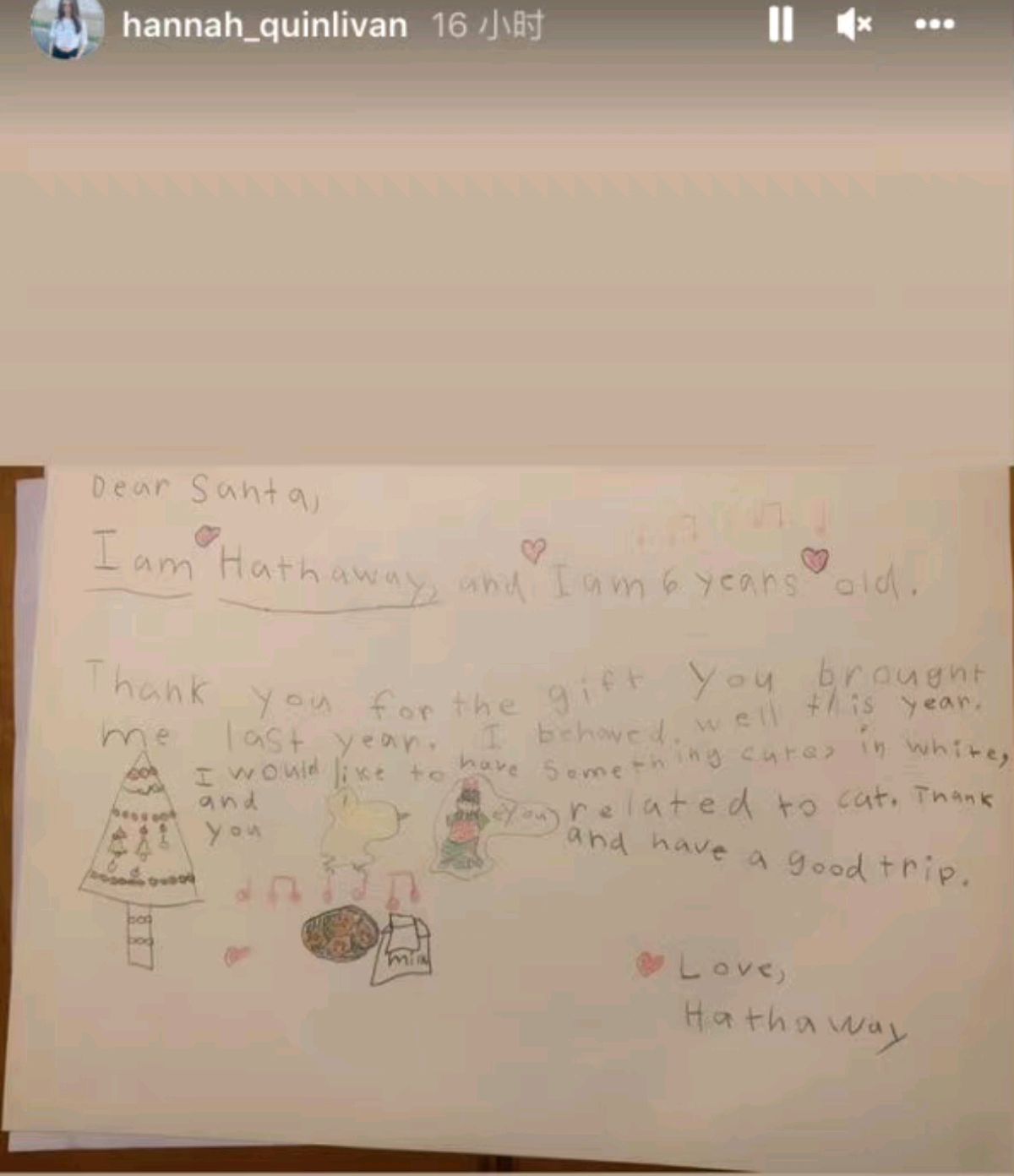 周杰伦昆凌女儿给圣诞老人的信，想养一只白色老鼠？网友被惊住