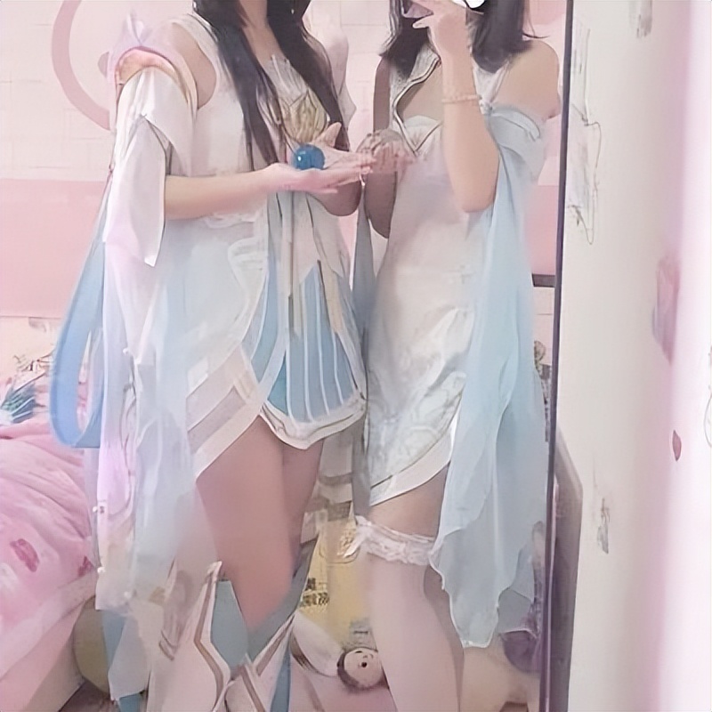 甜美女神COS西施 美的都舍不得移不开眼睛-哪边嗨