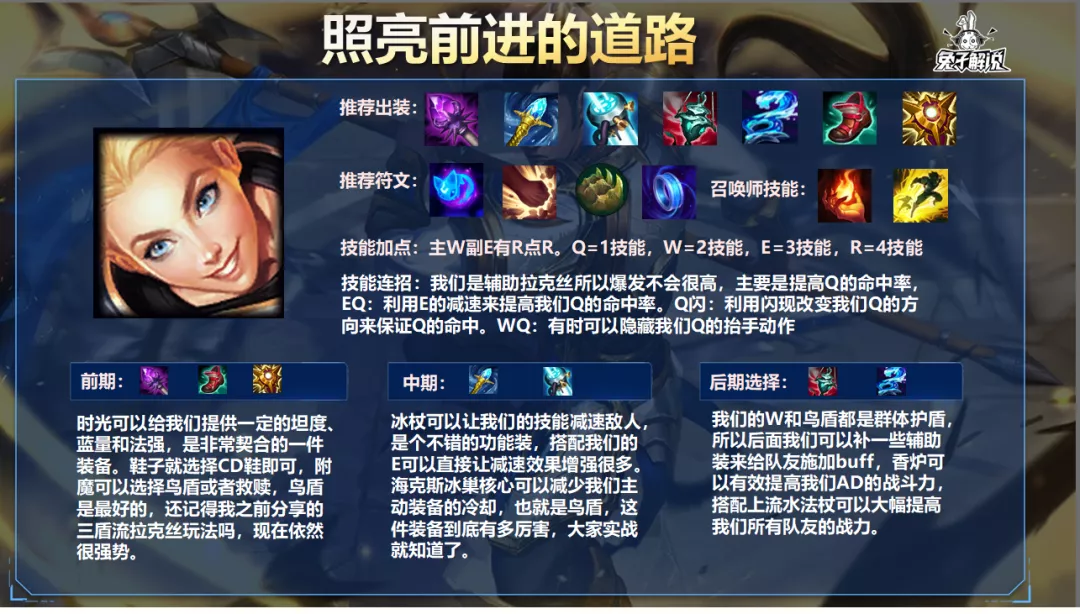 英雄联盟手游海克斯冰巢核心拉克丝，辅助新装备的正确用法