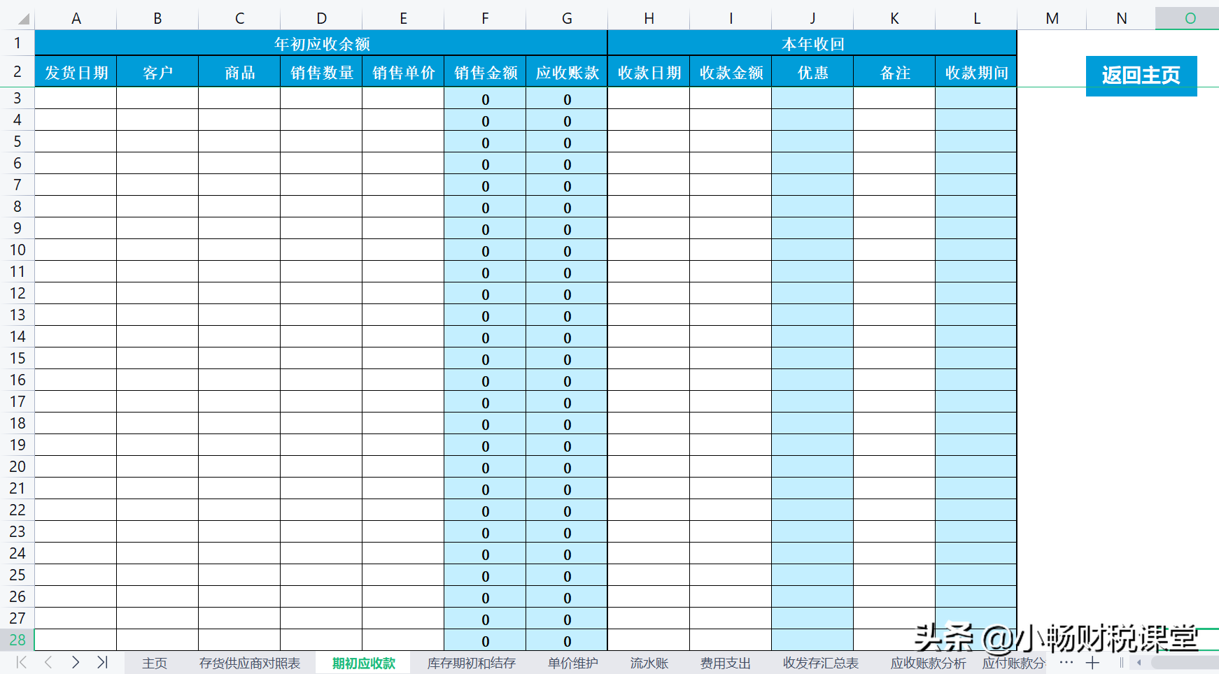 会计出身的老板，2天时间编制的出入库应收应付系统，太实用了