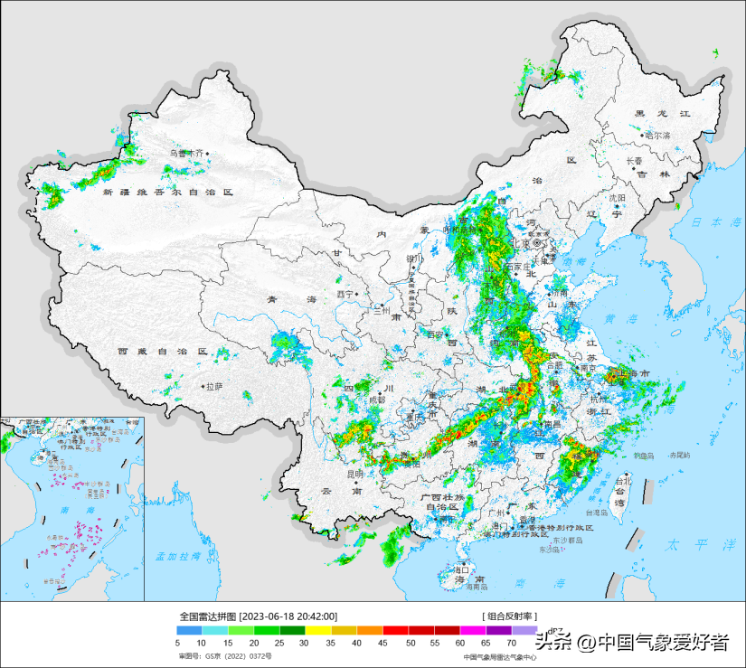 中国气象预报(我国现横竖双雨带，大范围暴雨将来8省！权威预报：汛期不容乐观)
