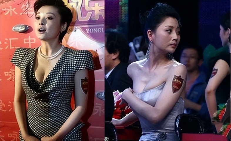 49岁的袁立与42岁的殷桃同框，两人品位都不错，但是气质差别大