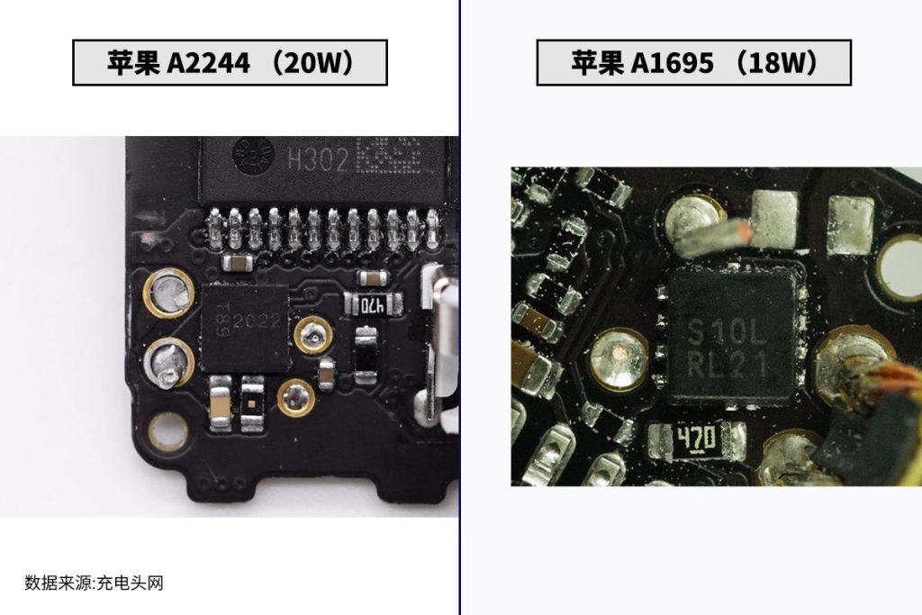 功率差2W有何區別？蘋果20W和18W充電器拆解對比