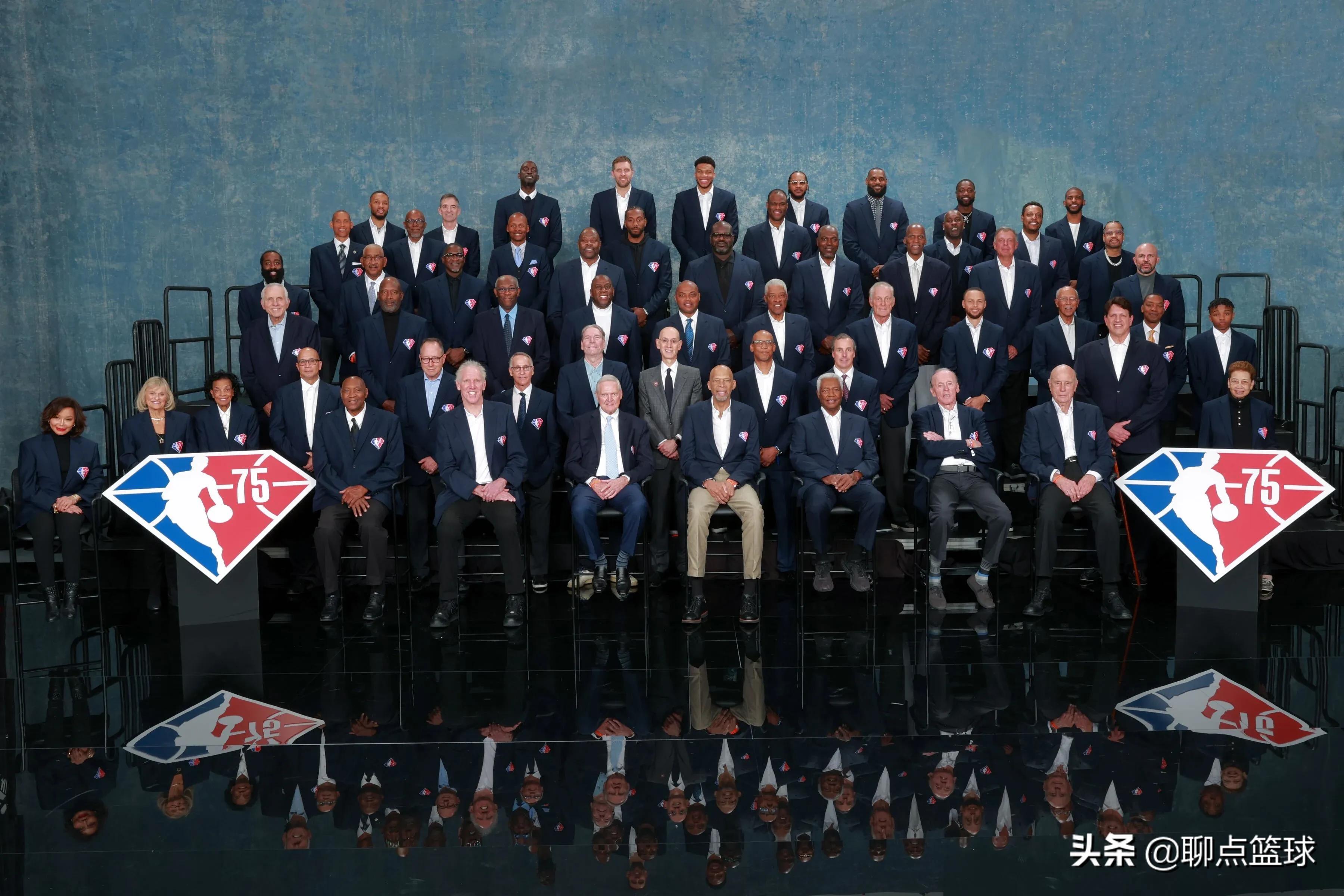 为什么nba75周年要庆典(NBA75周年典礼，一代又一代人的青春，哈登，诺天王纷纷发推)