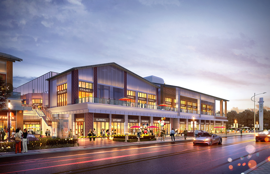 效果图人潮聚集 强劲消费在城芯引力下,吾悦华府社区底商辐射周边数个