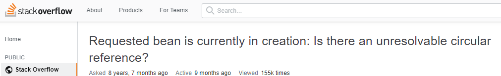 Spirng 循环依赖报错：Is there an unresolvable circular reference?