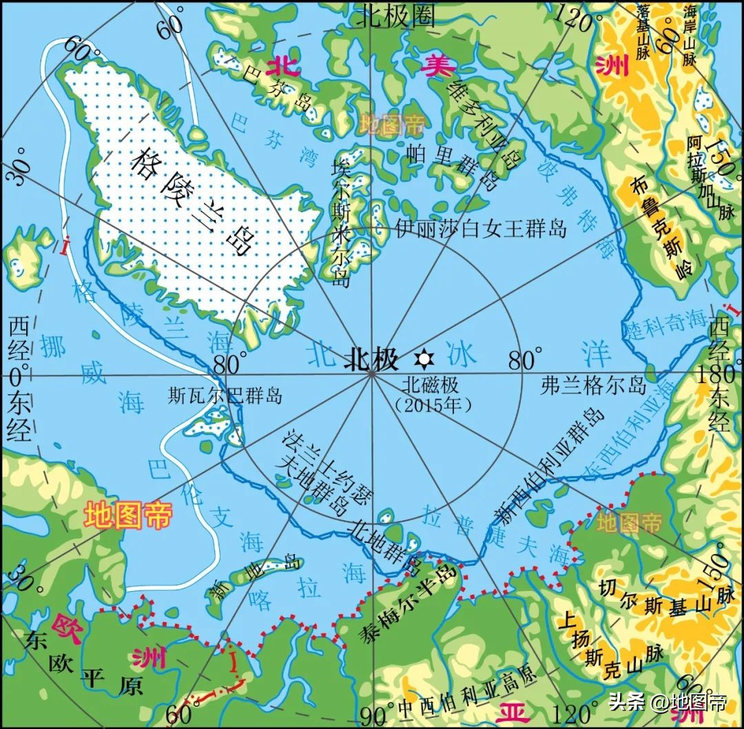 格陵蘭島是除南極洲以外,冰川面積最大的地區.