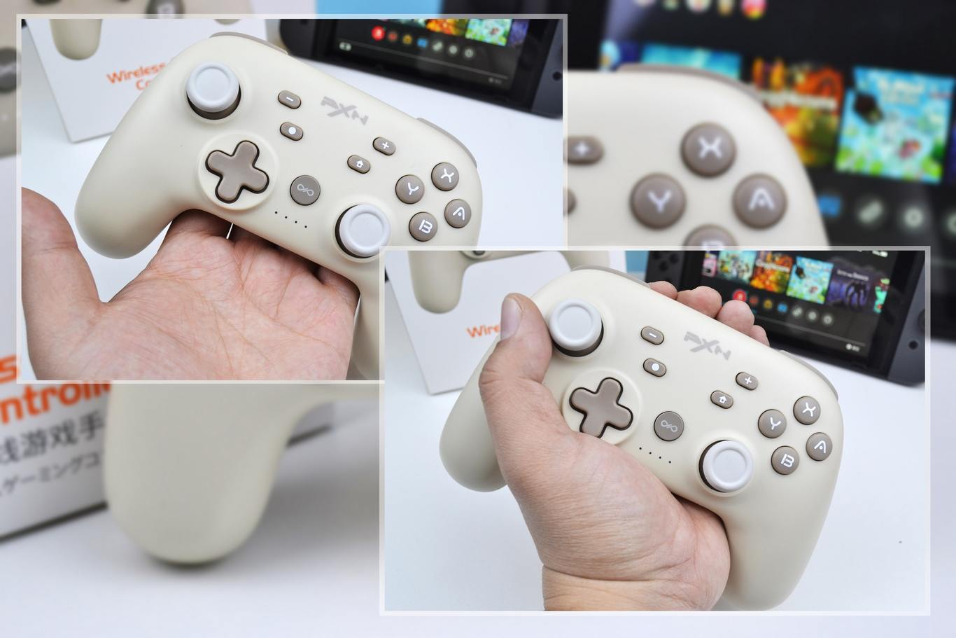 平替Switch PRO手柄 颜控性能我都要 莱仕达P50无线游戏手柄
