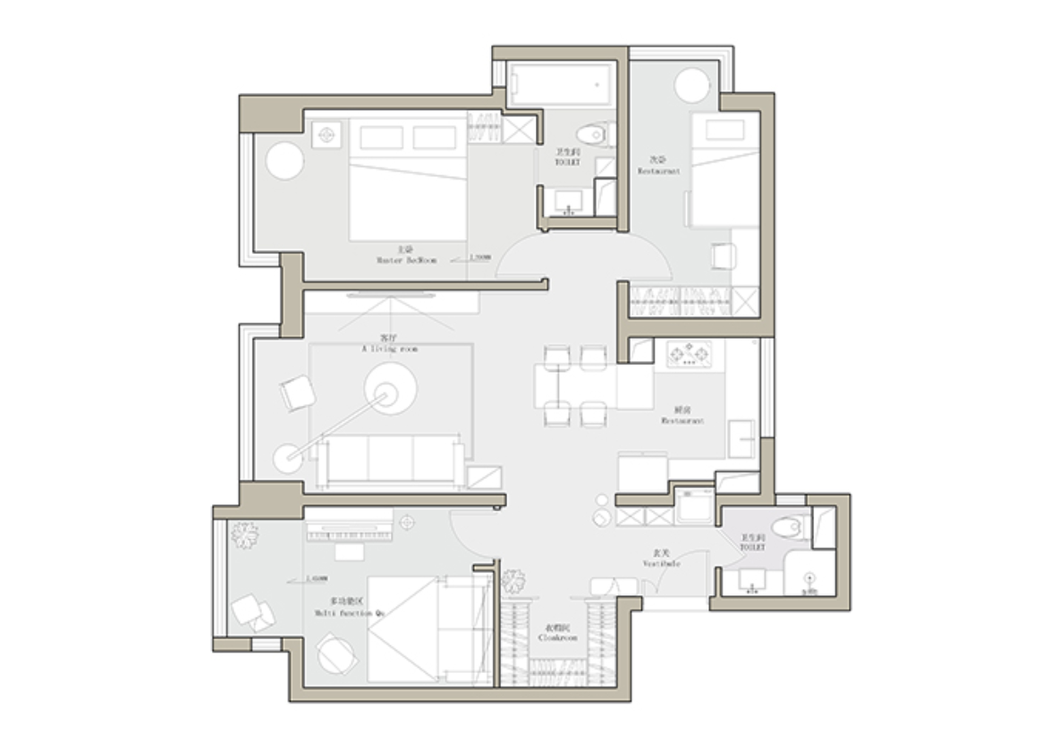 这是我见过最高级的工业风装修，卧室做抬高，既简单又大气