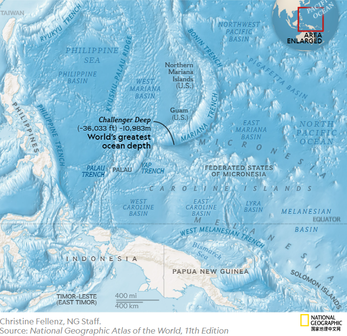 根据最新的研究，马里亚纳海沟最深的数据再次更新。