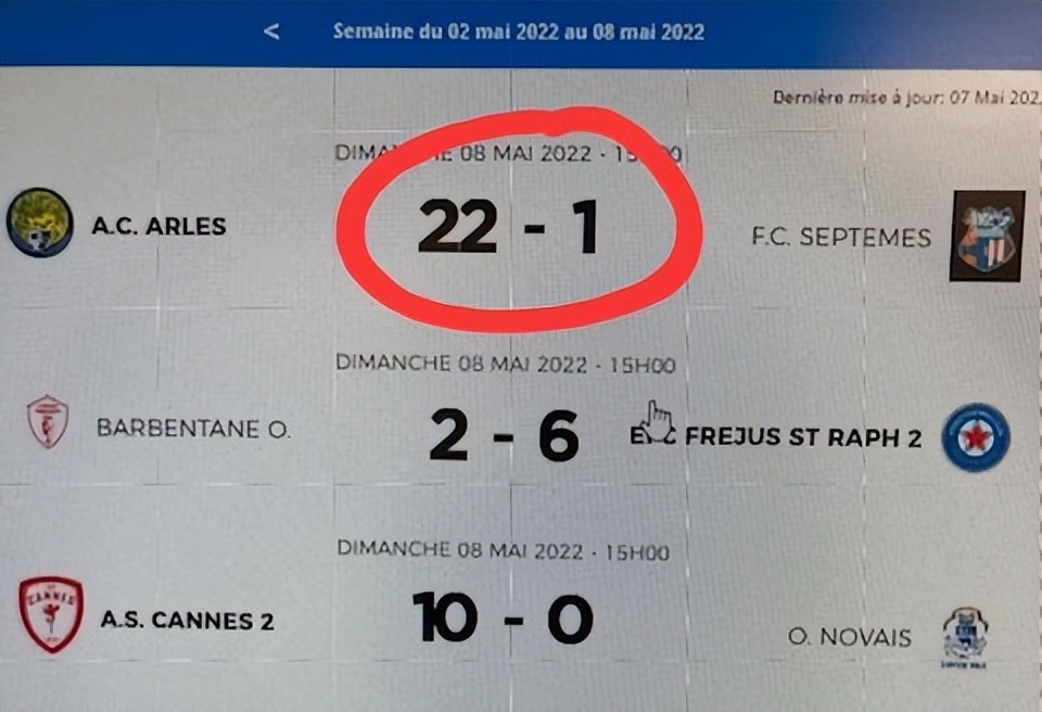 法国全国联赛是什么级(演技拙劣！前法甲球队在联赛倒数第二轮获22-1大胜，引爆法国足坛)