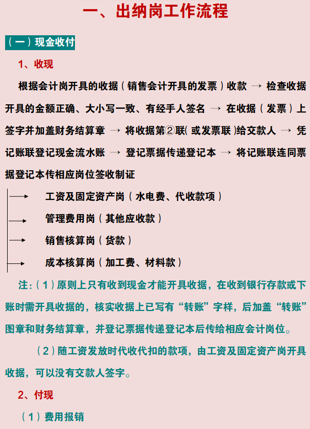 财务部门注意！财务各岗位工作流程汇总，不知道的赶紧来看看