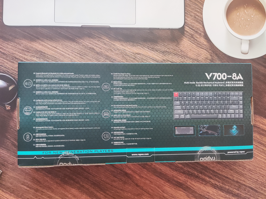 雷柏V700-8A多模无线游戏机械键盘：这才叫全能机械键盘