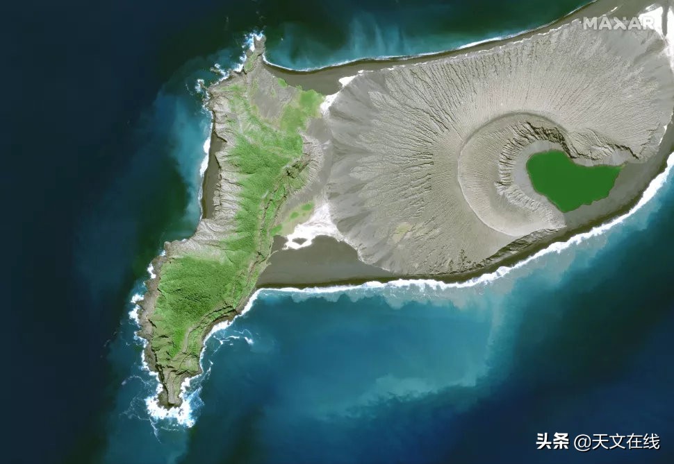 超级高清卫星地图(高清卫星图！汤加火山爆发前后对比，让人看得后怕)