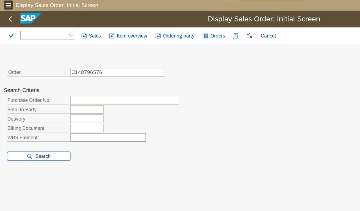 SAP SD初阶之VA03为销售订单创建交货单