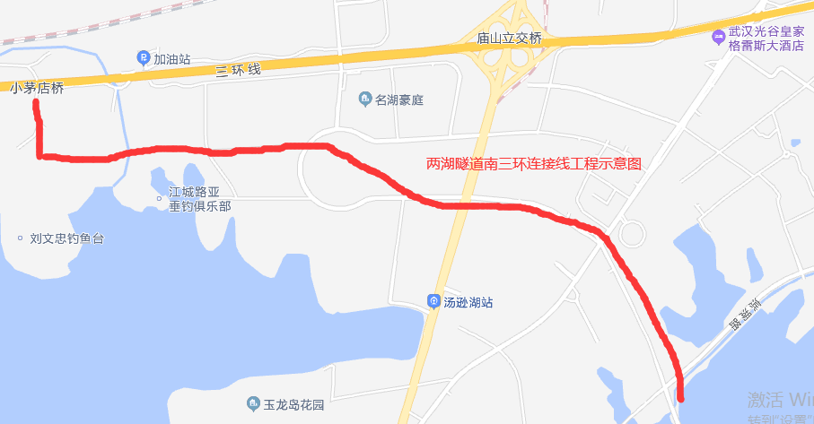 华师园北路施工(两湖隧道南湖段已开标，连接线工程将同步开工，缓解武汉三环拥堵)