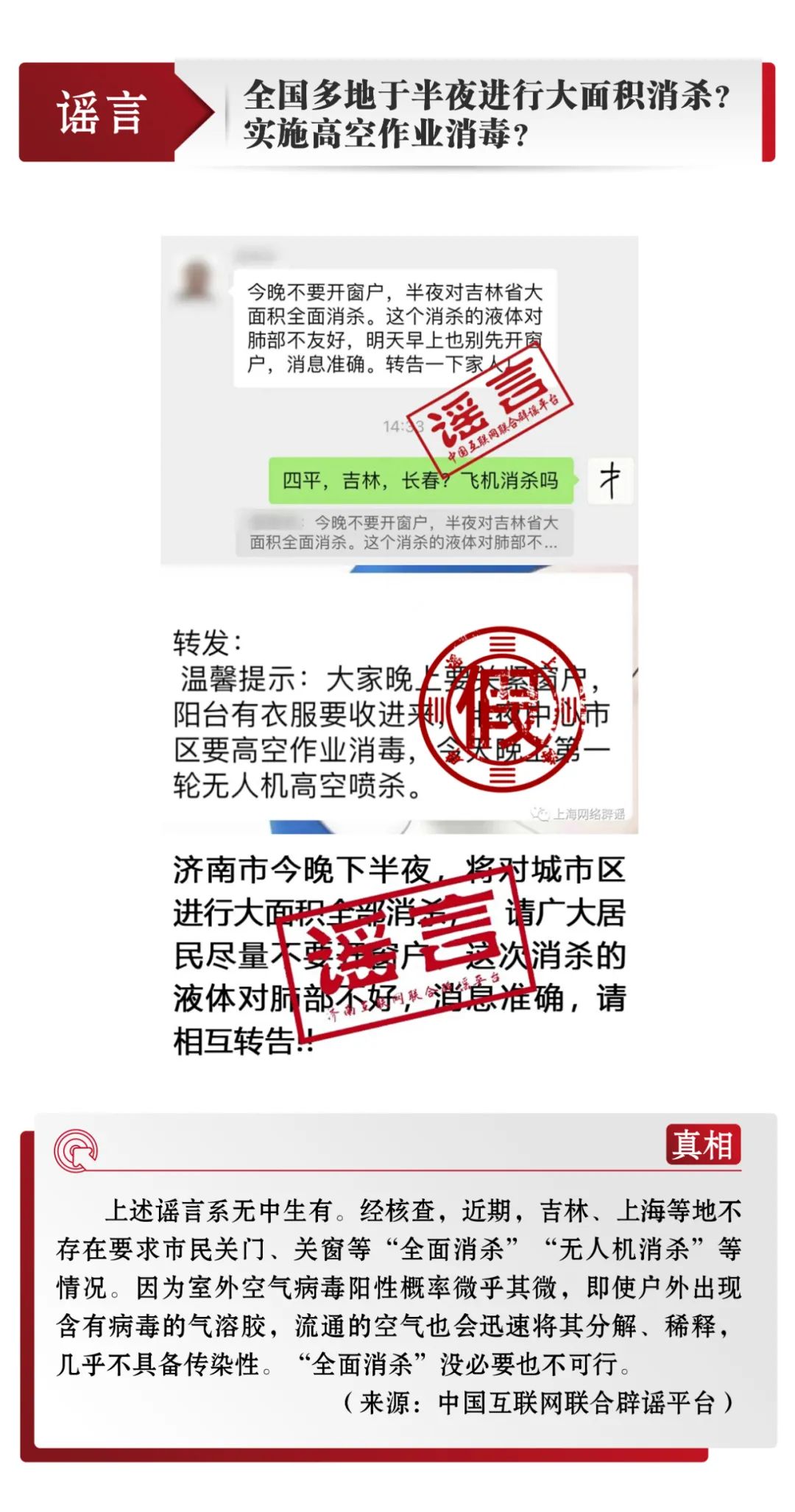 打击网络谣言 共建清朗家园 中国互联网联合辟谣平台4月辟谣榜