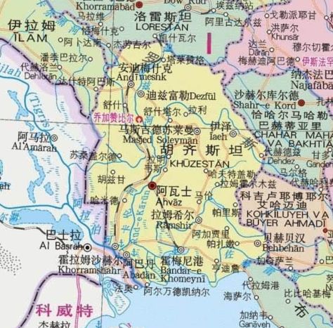 哈尔克岛地理位置（世界旅游地图揽胜—亚洲伊朗胡齐斯坦省）