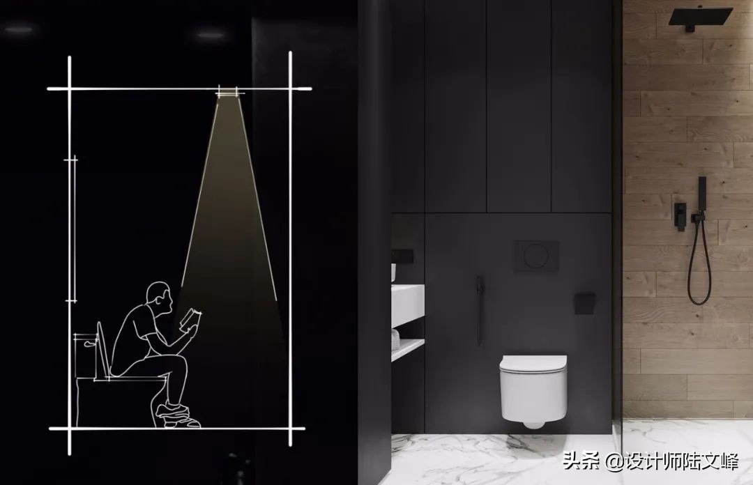 同五星酒店学的6个卫生间设计，一定要无主灯，一定要入墙式设计