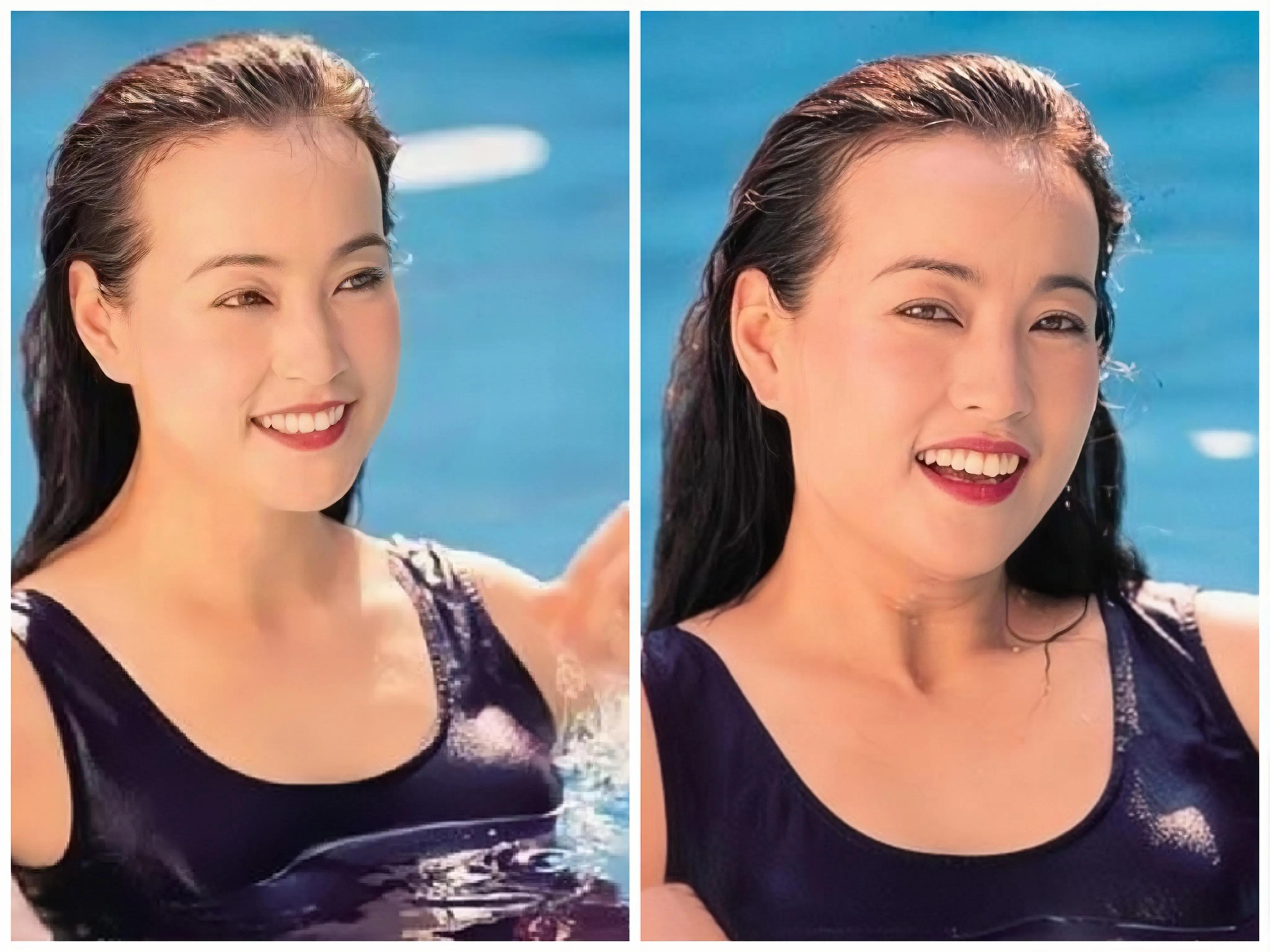 九十年代内地女星的泳装对比,巩俐果然还是前三名