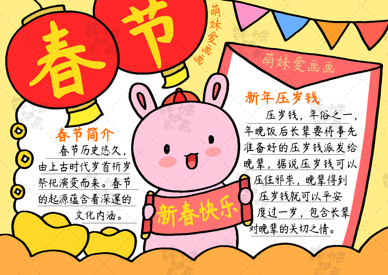 春节的手抄报(春节的手抄报怎么画三年级) - 发行报纸