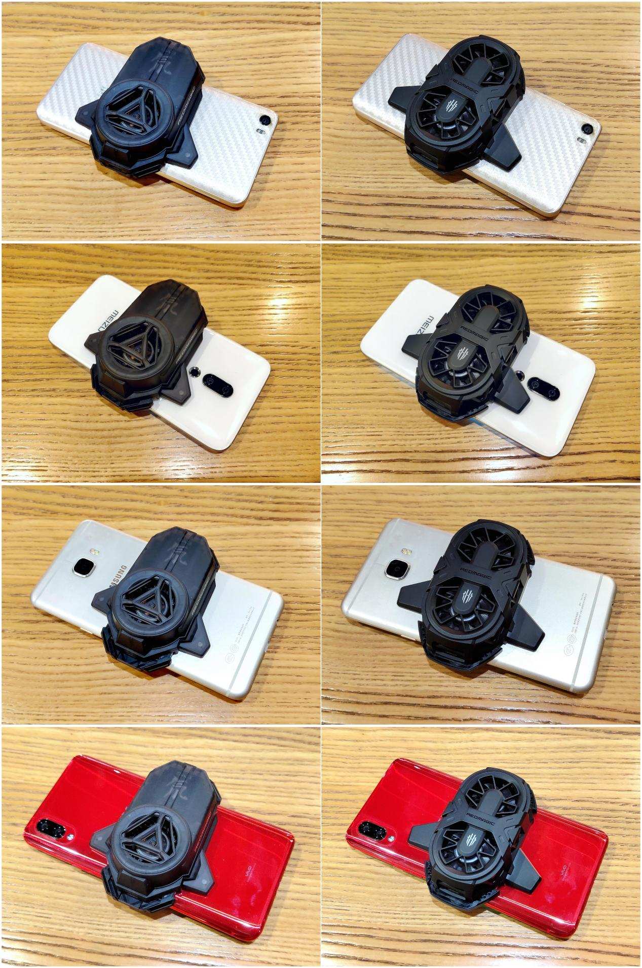 新旧两款对比，新红魔涡轮散热背夹效果更冷、更酷炫