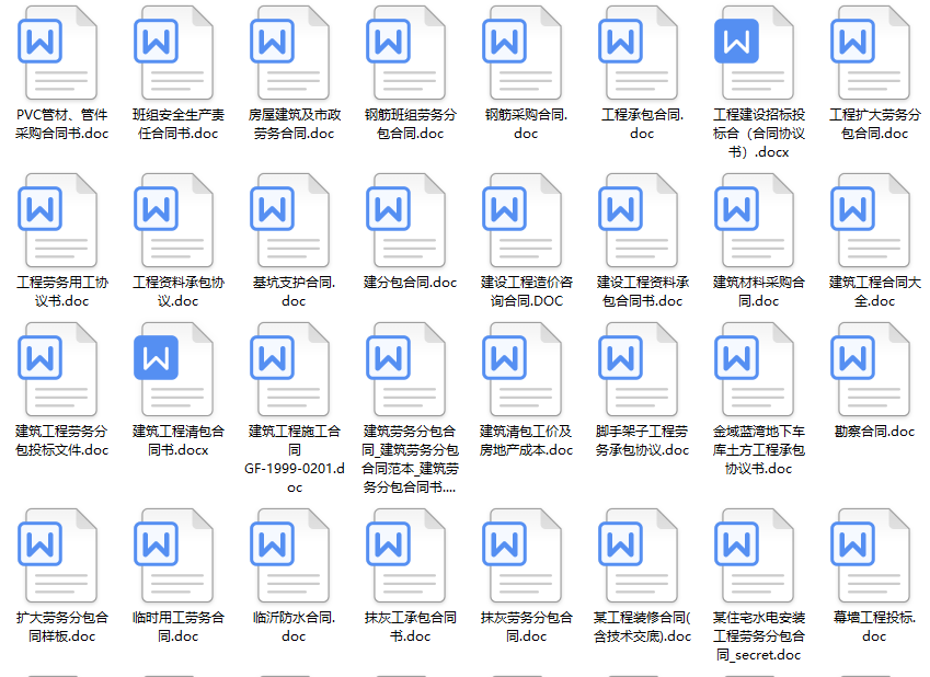 在工地乱签合同可是会吃大亏的！120套工程合同范本，拿走直接用