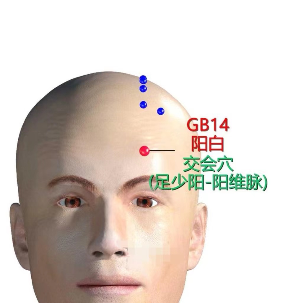 阳白穴：缓解眼疲劳，淡化抬头纹