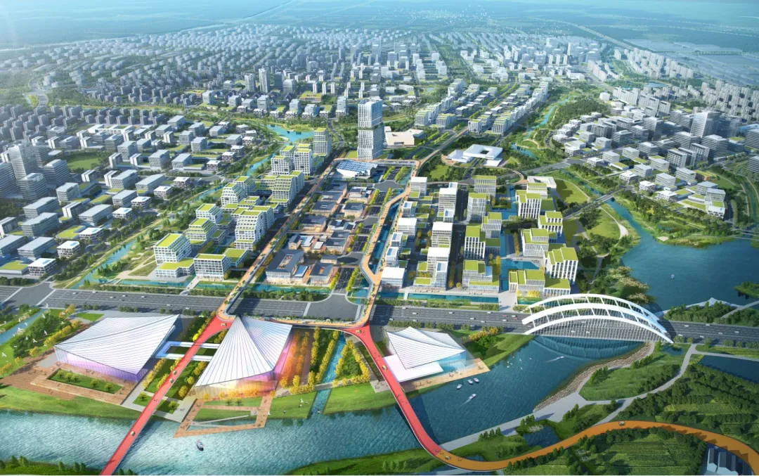运河明珠:洗砚湖生态科技城 / ASP德国设计