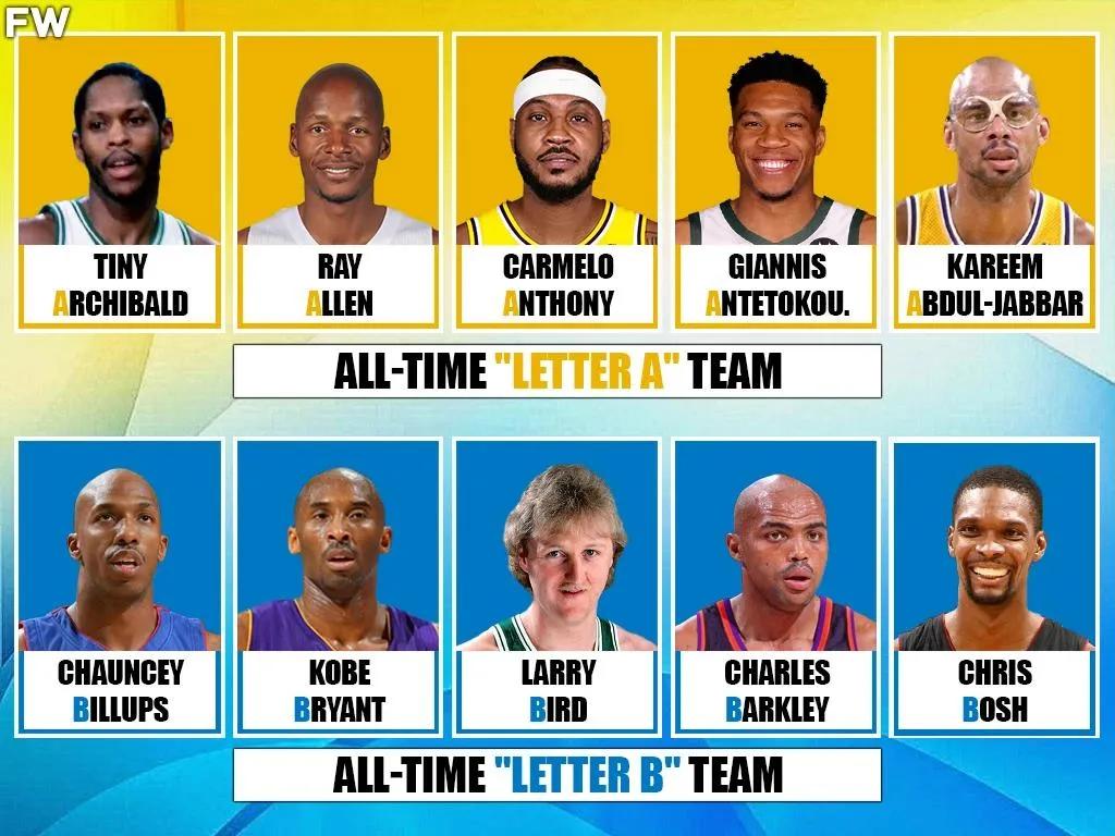 nba打b队有哪些人（美媒列出名字为字母A和字母B的最强五人组进行对决，哪组更强）-华海博客