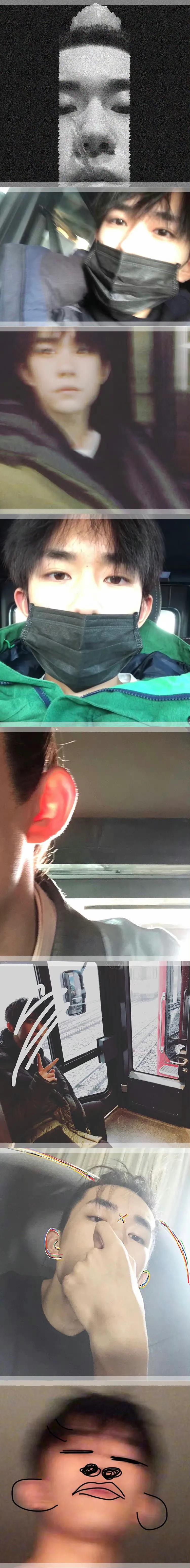 有人说长大就是爱上不同时期的易烊千玺