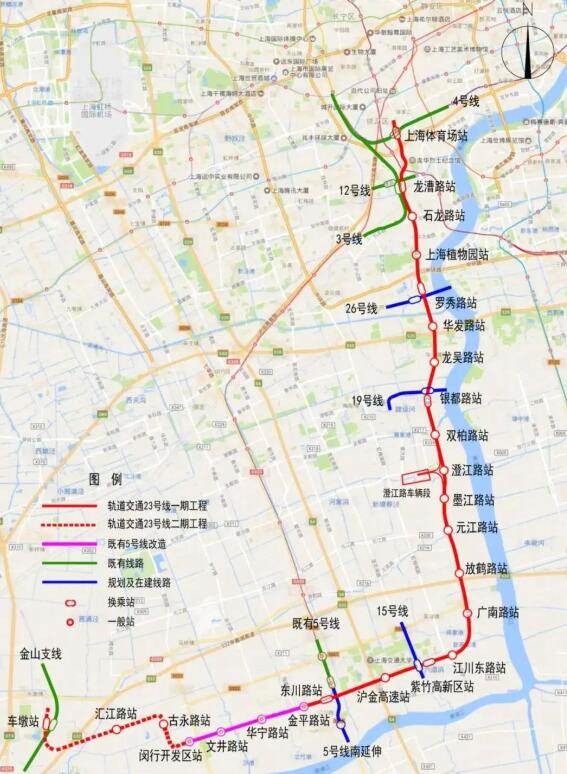 上海规划的新地铁，将建于闵行区和徐汇区境内，增加很多新地铁站