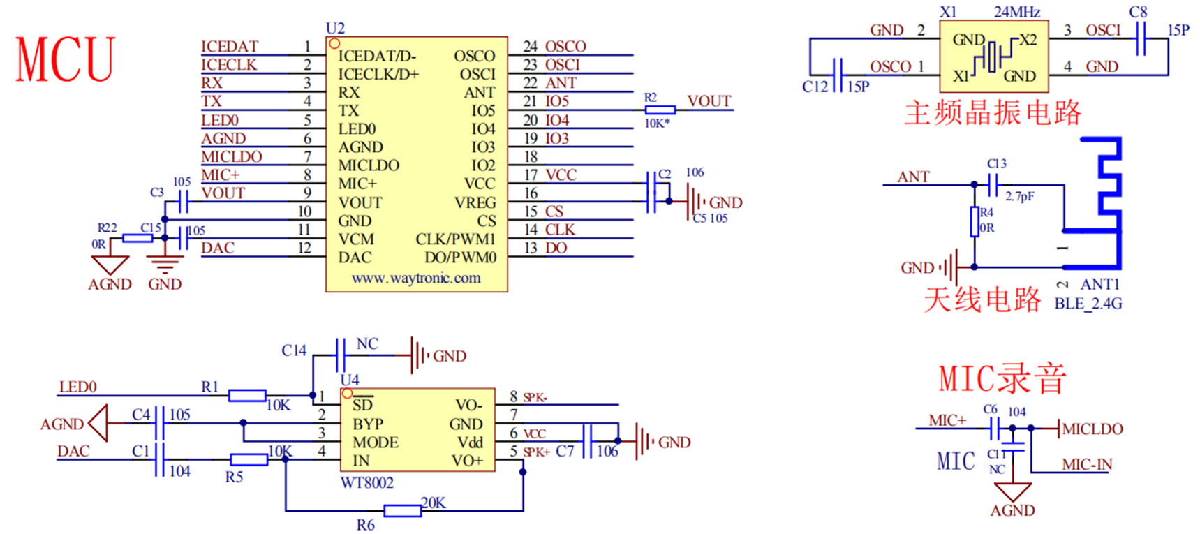 家电语音控制芯片厂家，语音识别方案商，唯创知音WTK6900H