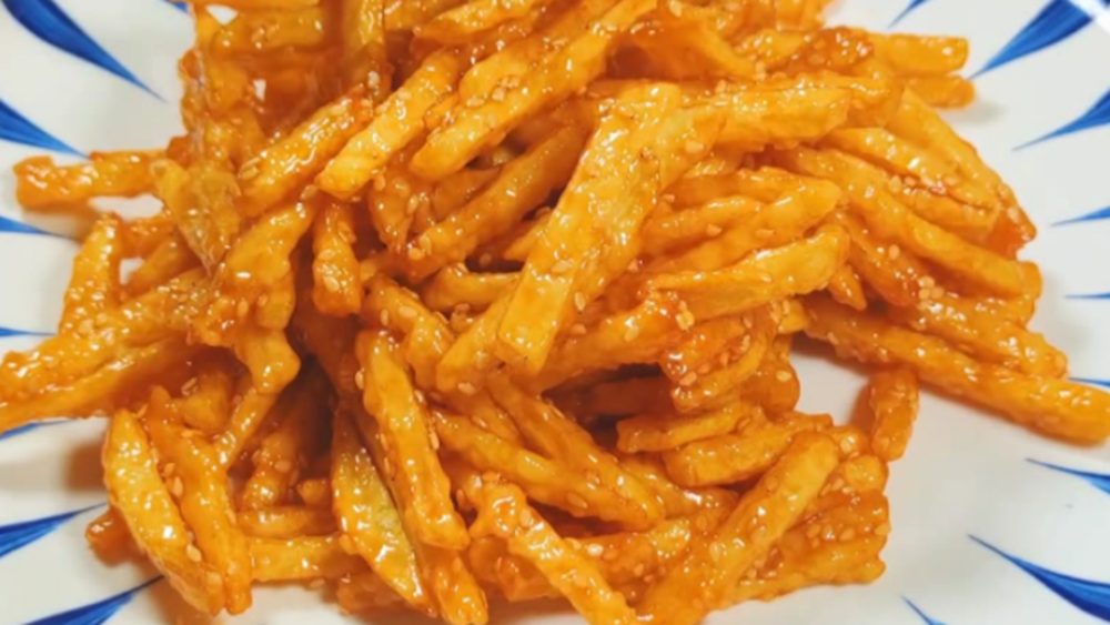 图片[1]-【糖醋土豆条】做法步骤图 酸甜可口 上桌都抢着吃-起舞食谱网