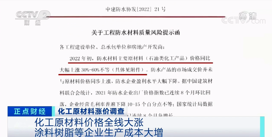 反涨7%！原油重回110！原材料全线大涨！涂料树脂等企业成本大增