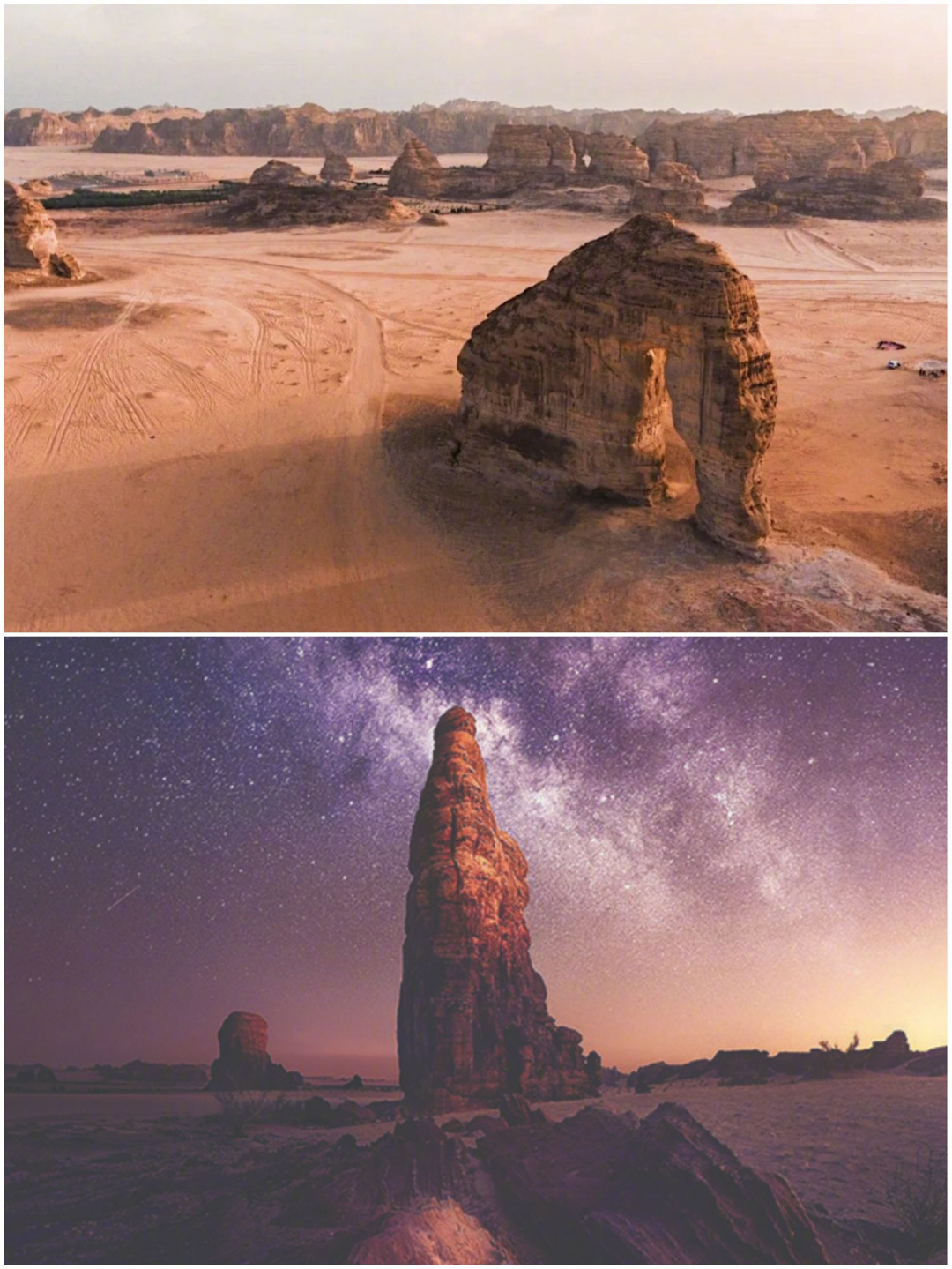 这处沙漠中的海市蜃楼，不是亲眼目睹，一定不敢相信