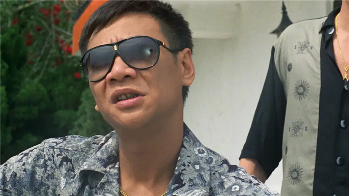 之路顺畅无比,《霹雳先锋》中揍过周星驰,《狱中龙》里陷害过刘德华