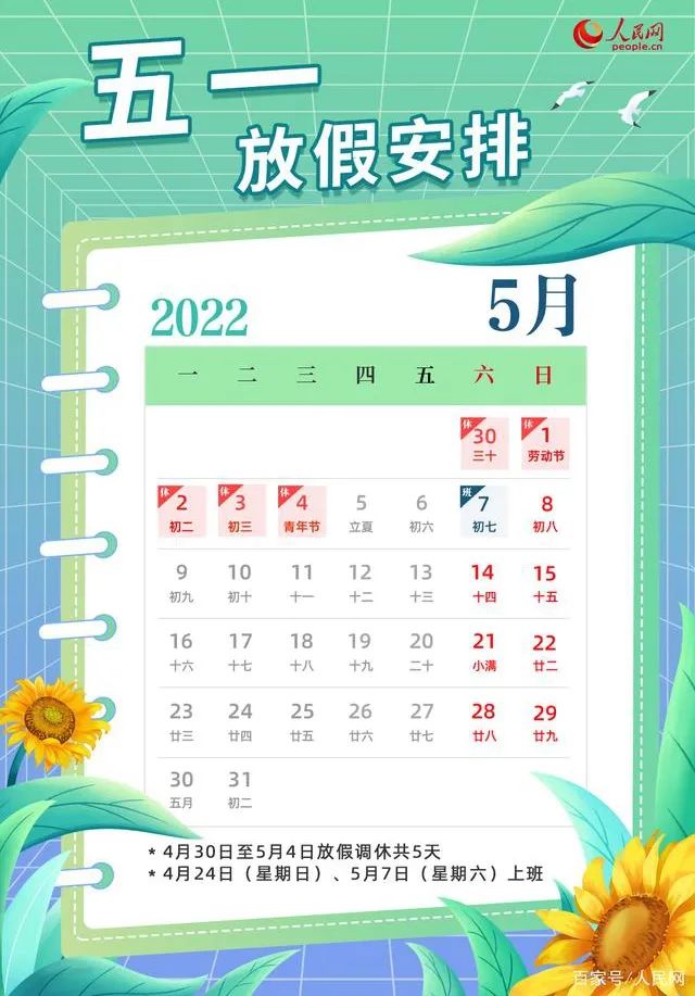 2022年五一劳动节假期门诊工作安排