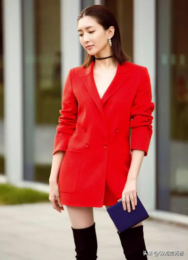 江疏影，有点事业女强人的感觉，不过确实很美