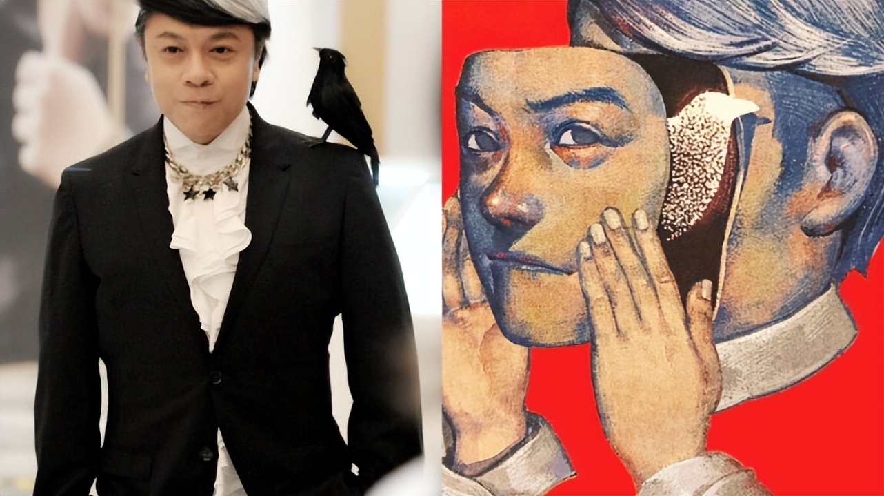 蔡康永穿一脚蹬配土味红袜，与友人外出觅食，边走边看菜单太较真